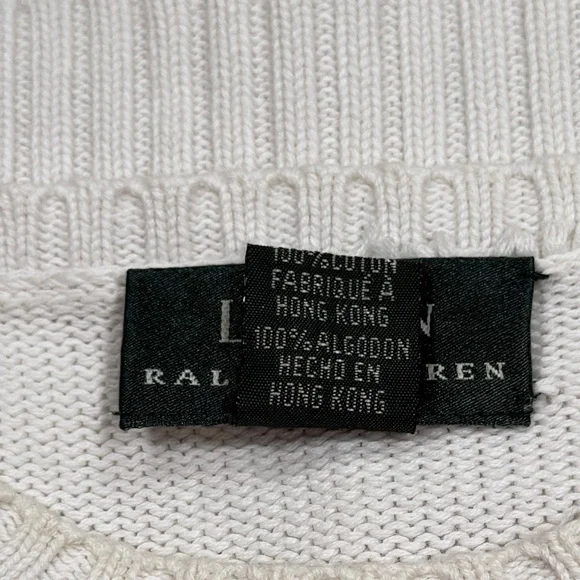 RALPH LAUREN | VTG Seashell Crew Neck Pullover Sweater Fisherman Core Nautical - Picture 12 of 13